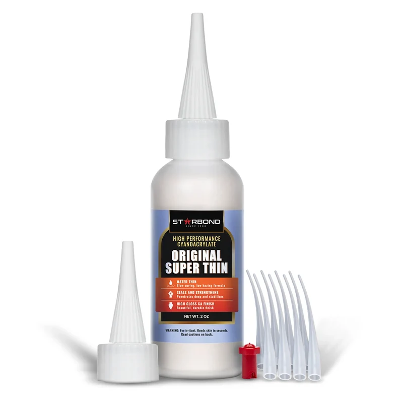 Original Thin Super Glue [Pro Kit] — Slower Cure, Deep Penetration & CA Finishes